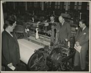 [G.B. Gordon operating loom] [1945]