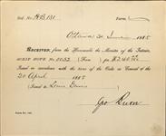 DAVIS, Louis - Scrip number 0052 - Amount 240.00$ 30 June 1885