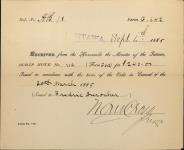 DUROCHER, Frederic - Scrip number 2116 - Amount 240.00$ 4 September 1885