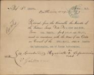 LAFOURNAISE, Hyacinthe (Son of Elzear Lafournaise) - Scrip number 4696 and 2569 - Amount 240.00$ 15 April 1889