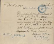 McKENZIE, Roderick (One of the heirs of Benjamin McKenzie) - Scrip number 12276 - Amount 34.27$ 26 November 1889