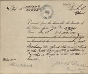 DOERKSEN, Jacob (Refund of amount overpaid on a/c of SE 21-3-3 W1) - Scrip number 0324 - Amount 100.00$ [1890]