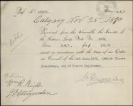 BEAUCHAMP, Pierre (Son of Pierre Beauchamp) - Scrip number 8092 - Amount 160.00$ 25 November 1890