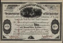 TANNER, Mary - Scrip number 7638 - Amount 160.00$ - Certificate number 759 A 1886/10/12