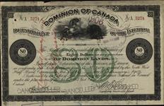 McCALLUM, Angèlique (Child of Charles McCallum) - Scrip number A 5274 - Amount 80.00$ - Certificate number G 207 1907/02/05
