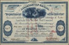 CUMMINGS, Abraham - Scrip number 11316 - Amount 47.00$ - Certificate number 341 A 1886/09/15