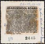 [Gilbert Faries of Moose Cree First Nation heads a school board]. Original title: Indian Heads school board October 1959