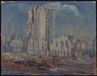 Ruins of the Cloth Hall, Stormy Day 1919