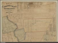 Map of Carleton County, New Brunswick, compiled and drawn from official plans and actual surveys [cartographic material] / engraved by Worley & Bracher 1876.
