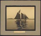 Newfoundland fishing schooner, M.P. Ryan, bound for Newfoundland with load of fish [ca. 1930].