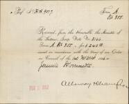 MORRISETTE, Jérémie - Scrip number 3166 - Amount 240.00$ 21 February 1887