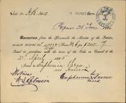 VARNER, Euphemia (Née Halcrow) - Scrip number 4227 and 2194 - Amount 240.00$ 25 June 1886