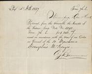 McKENZIE, Evangeline - Scrip number 3093 - Amount 240.00$ 7 December 1886