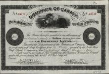 LAVIOLETTE, Modeste (One of the heirs of Joseph Philippe Dumont) - Scrip number A 25713 - Amount 120.00$ - Certificate number D 1869 1900/12/11-1901/05/23
