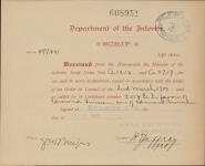 BROSSEAU, Edmond (Son of Edmond Brosseau) - Scrip number A 1213 and A 2719 31 December 1900