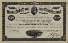 Grantee - Henderson, Charles Eyre - Private - "A" Company Midland Battalion 28 September 1885