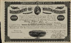 Grantee - Street, William - Private - "E" Company Halifax Provisional Battalion 26 October 1885