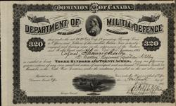 Grantee - Morton, Thomas - Corporal - "B" Battery Regiment Canadian Artillery 14 October 1885