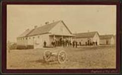 N.P. Barracks, guard room & place of Riel's execution, Regina N.W.T [ca. 1885]
