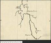 [Tracing showing the region of Night Hawk Lake, Trout Lake and White Fish Lake, ending in a Cul de Sac] [between 1848-1908]