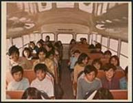 [Children aboard a schoolbus] [ca. 1960-1975]