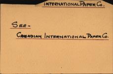 Canadian: Canadian International Paper Co. (Chelsea Farmer Rapid, Qc. to Trois-Rivières, Qc.) 1883-1998.
