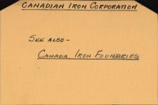 Canadian Iron Corporation, see also Canada Iron Foundries 
