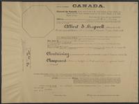 [Patent no. 15890, sale no. 103] 27 September 1909 (31 May 1907)