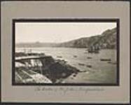 [A view of St. John's Harbour with codfish drying on stages]. Original title: The Harbor of St. John's, Newfoundland. [ca. 1930].