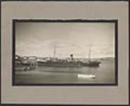 S.S. Kyle at dock in an outport [ca. 1930].