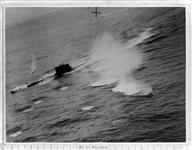 U-625 being sunk by Sunderland flying boat of No 422 Squadron. WO2. W.F. Norton ... F/L S.W. Butler, pilots 10 March 1944