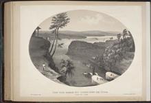 Page 28, lithograph "View From Barrack Hill - Looking Down the Ottawa". J.P. Newell after William Stewart Hunter Jr.