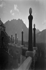 [View from an upper terrace of the Banff Springs Hotel. Banff, Alberta] n.d.