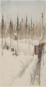 Hudson Bay Post, Vermillion River, Ontario 1885