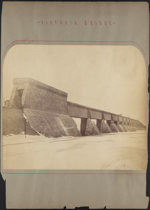 [Full page] Victoria Bridge - [bridge under construction showing stone bridge piers] ca. 1854-1859.