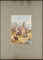 [Full page] Original Title: Camp of Saulteaux Indians ca. 1857-1858.