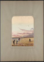 [Full page] Buffalo Hunting, Shooting Wounded Buffalo ca. 1857-1858