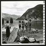 Located on a lake, Slocan City has a beach which makes a good playground for the children [1945/06/16-1945/06/28]