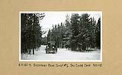 (Relief Projects - No. 155). Kananaskis, ALTA. Forestry RP155-19 - Luck Creek Camp - Secondary road construction #1, Eau Claire Camp February, 1935