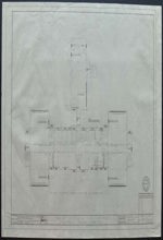 Drawing 13. First floor plan, heating & plumbing