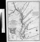 A map of the great River St. John & waters, (the first ever published) from the Bay of Fundy, up to St. Anne or Frederick's Town; being little known by white people, until 1783: settled by the American Loyalists, then part of Nova Scotia, now called New Brunswick. From an actual survey, made in the years 1784, 85,86 and 87, by Robert Campbell, Surveyor. Capt. of the 40th Company of St. John's Loyalists. [cartographic material] 1788.