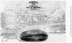 Montreal 1723. Plan de la ville de Montreal en Canada [document cartographique] A 46 d. 55 m de latitude Septentle. [1723] [1850].