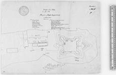Isle aux Noix 24 Sept. 1823. Plan of Fort Lennox in Execution. Plate 1. E.W. Durnford, Lt. Col. Cm'dg. R.E. Canada. [architectural drawing] 1823