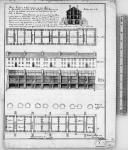 Plan, section and elevation of two piles of barracks projected to be built on Cap Diamond within the citadel proposed by Capt Gordon for the city of Quebec. Quebec 26th Septr 1768, John Marr, Engineer. [architectural drawing] 1768(ca. 1900)