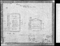Quebec. Plan & section of St. John's gate guard house. F.C. Hassard, Lt. Col., D.C.R.E. Charles E. Ford, Col., C.R.E. 6 Dec. 1865. [architectural drawing] 1865.