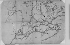 [A plan of part of Canada West, showing railroads, streams and roads]. D.W. Greany, Capt. & A.D.C. [cartographic material] 1866