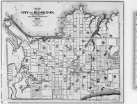 Map of the City of Hamilton, Engraved Expressly for the Canadian Almanac for 1882. [cartographic material] 1882