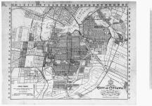 Map of the City of Ottawa and vicinity shewing latest surveys and improvements. Ottawa Industrial and Publicity Commission, 26 Wellington St., Ottawa. [cartographic material] [1912]