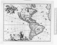 Novissima et accuratissima totius Americae descriptio per N. Visscher. Dédicace: [à] D. Cornelio Witsen. [cartographic material] [avant 1677]