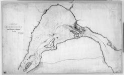 A sketch of LACHINE RAPIDS and channels to Montreal Dec 1850. [cartographic material] 1850